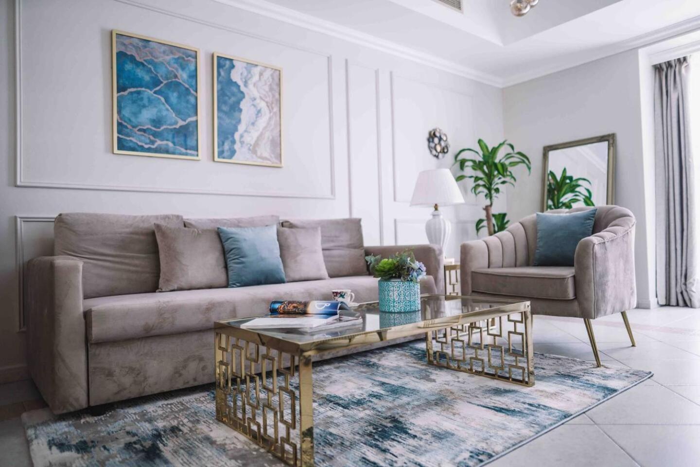 Sea & Palm View Elegant 1 Bedroom Apartment Dubai Bagian luar foto